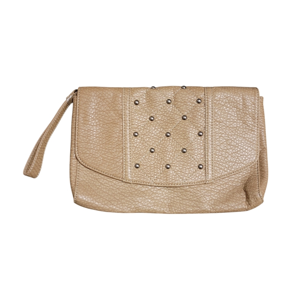 Red by‎ Marc Ecko Women's purse wristlet tan brown silver studded
